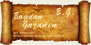 Bogdan Gajanin vizit kartica